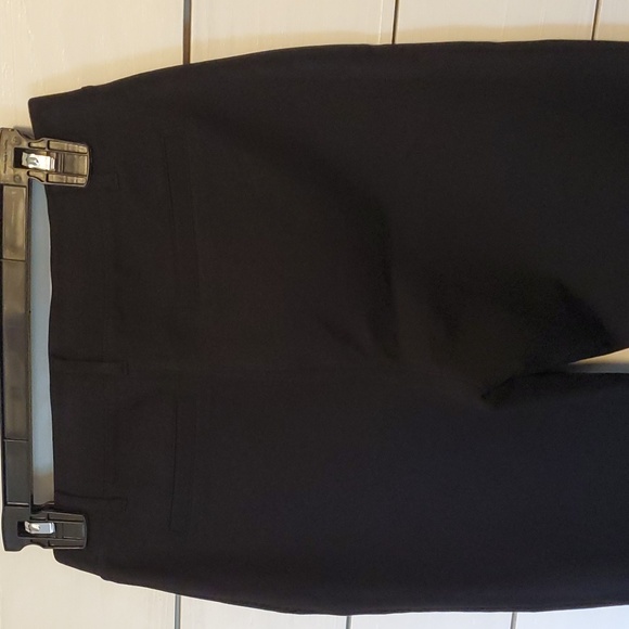 Quince Ultra Stretch Ponte Straight Leg Black Pants - Picture 4 of 6